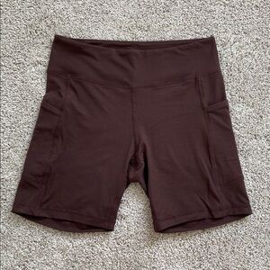 Rae Mode • Espresso Side Pocket Bike Shorts